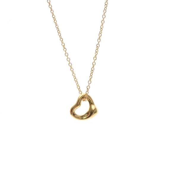 TIFFANY 18k Gold Heart Necklace